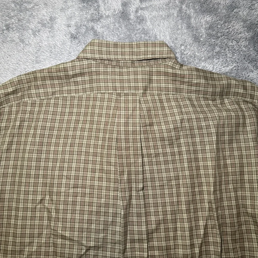 Ralph Lauren Yarmouth Button Down Long Sleeve Men's 16 1/2 36/37 Cotton Plaid